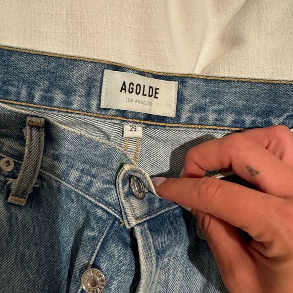 AGOLDE 90s Mid Rise Straight Fit Jean - Used - Picture 4 of 5